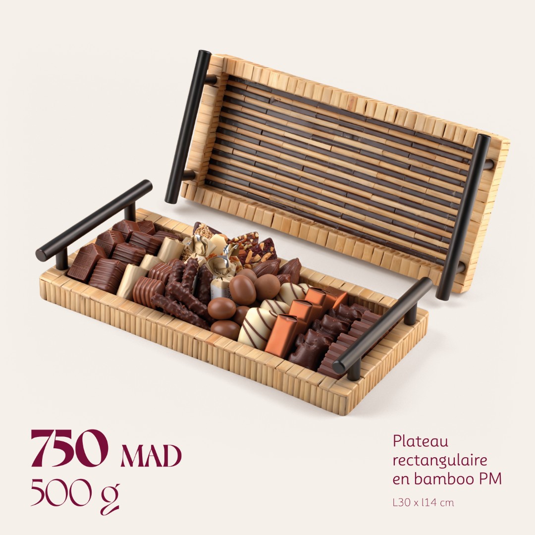 Plateau rectangulaire en bamboo